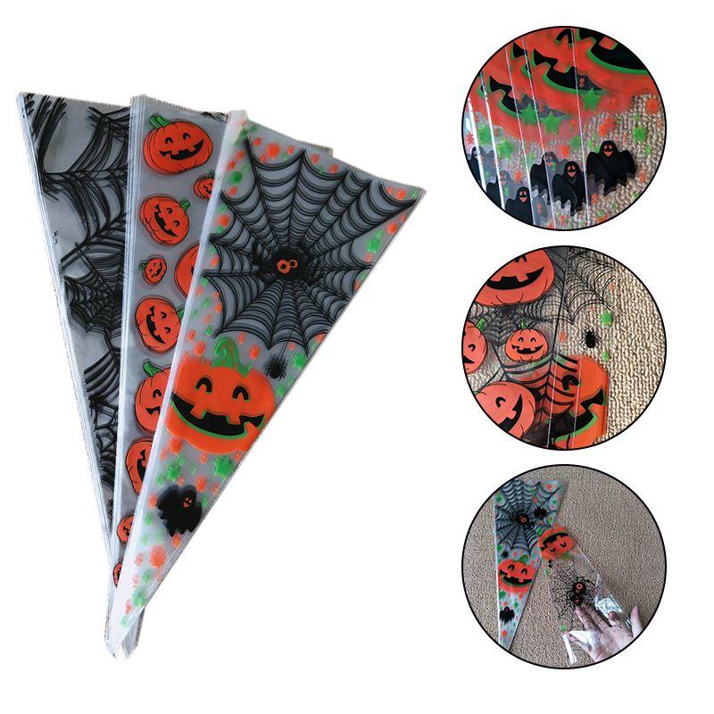 100pcs Cellophane Cone Bags Stylish Transparent Candy Bags For Any Celebration