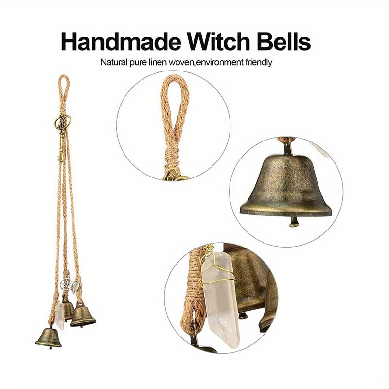 

1 шт. Дверные колокольчики Ручной работы Украшение алтаря Ручной работы Ведьма Колокольчики-подвески Ручной работы Колокольчик-подвеска A