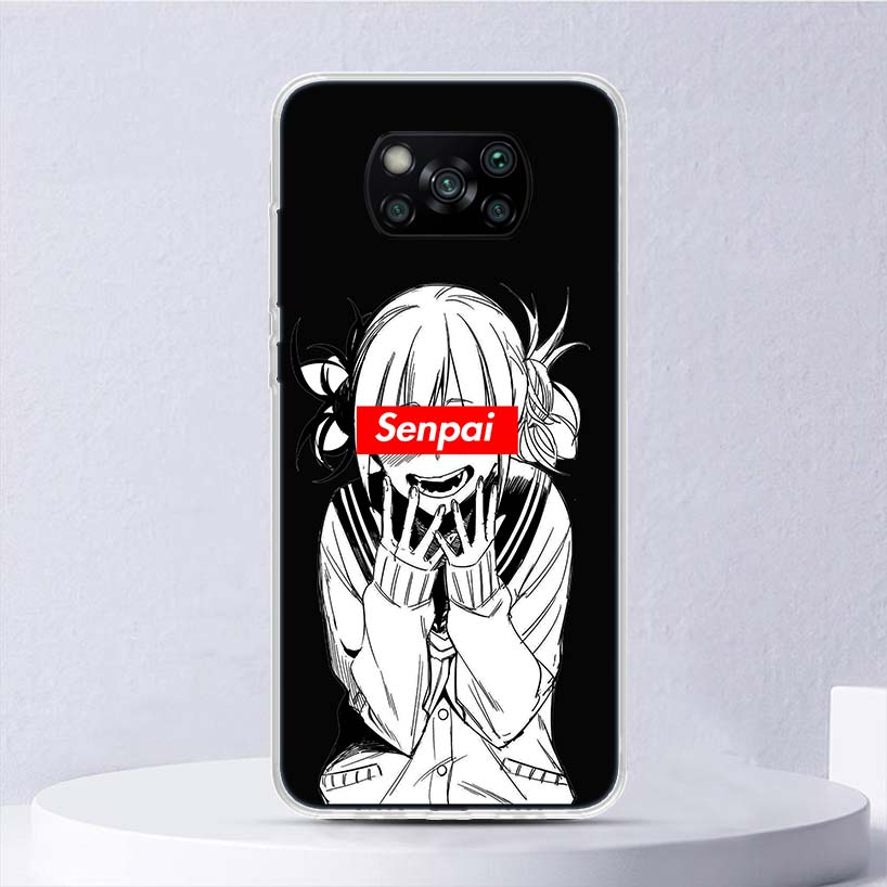 Sugoi Senpai Japanese Anime Waifu Soft Case For Xiaomi Poco X3 NFC X4 M4 Pro M3 M2 Phone Cover F3 F2 F1 Mi Note 10 Lite A3 A2 A1