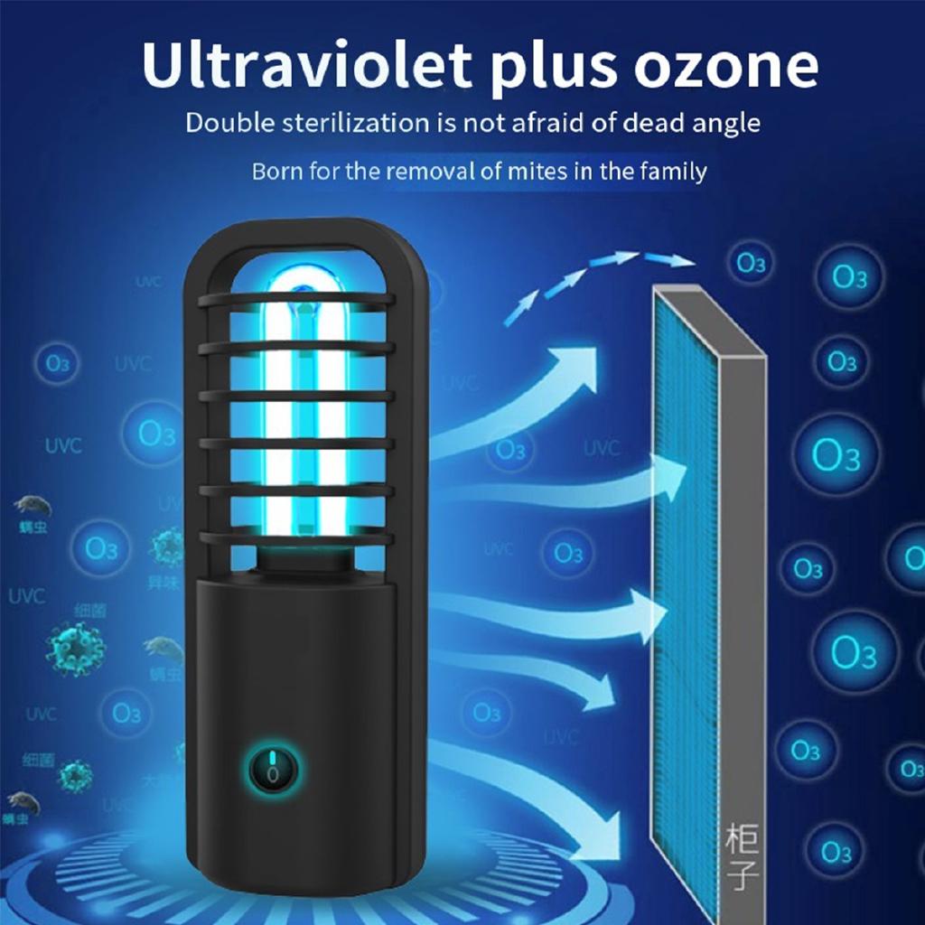 30 Pcs 360 Degrees Light LED NEW 3W Portable USB Rechargeable UV Sterilizer UVC Sanitizer Ozone Ultraviolet Germicidal Lamp