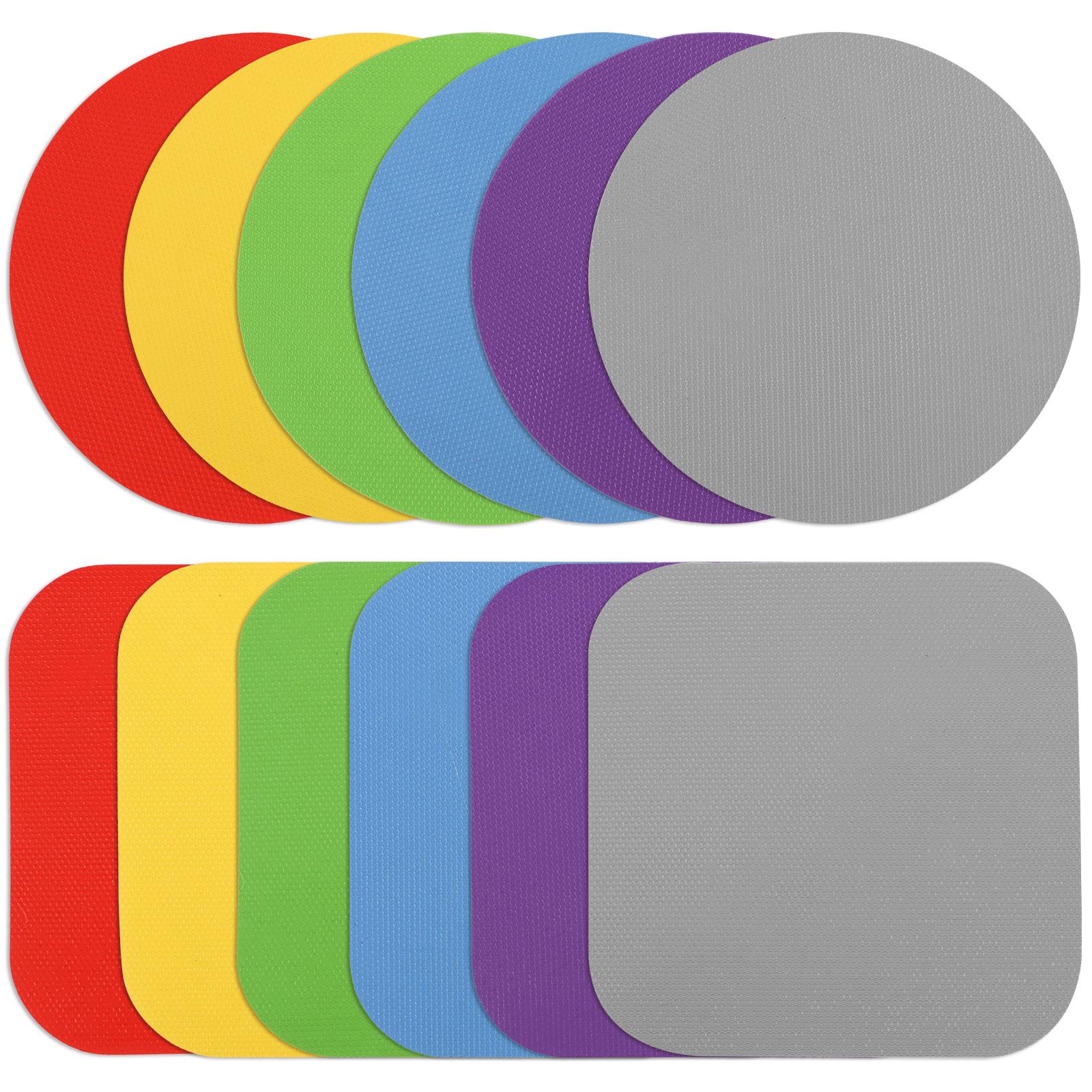 

12Pcs Rubber Bottle Opener Opening Mat Jar Gripper Pad Can Lids Opener Manual Multi-Purpose Placemat Dish Pad Pot Holder