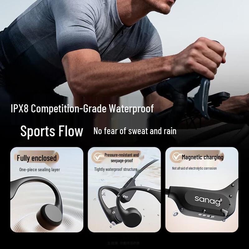 SANAG B60S Pro Max 64GB Bone Conduction Bluetooth Sports Headphones