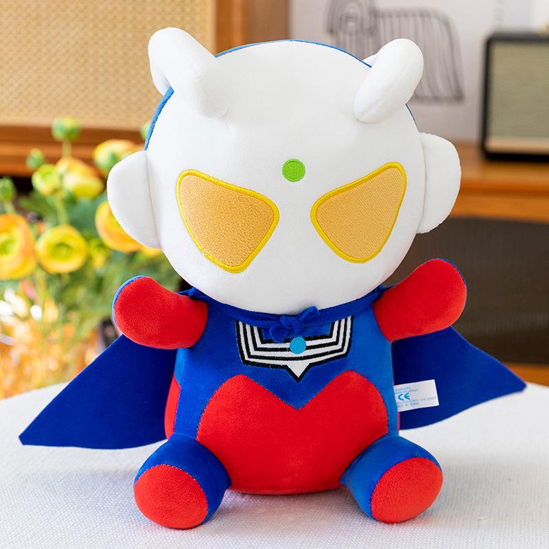 Cute Plush Ultraman Toy Adorable Cartoon Boys Kids Bedtime Pal Birthday Gift