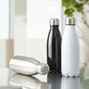 Gowell Mug Bottle, Stylish Bottle-Shaped Rocket Thermos Stainless Steel Bottle, Direct Drinking, Vacuum Insulated, Hot & Cold Insulated, 420ml, Silver