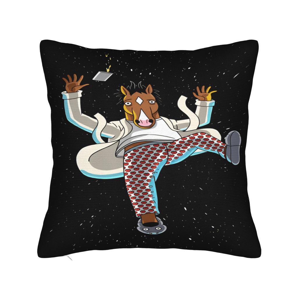 Pillow Case Anime B-BoJack H-Horsemans Soft Pillow Cover For Sofa Couch Bed Living Room Cute Funny Pillowcases