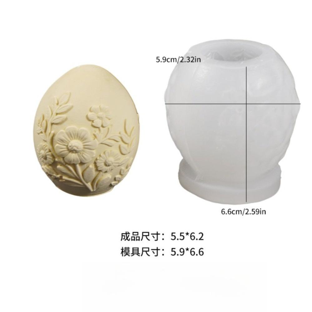 Scented Plaster Candle Mold Egg Shaped Silicone Mold DIY Plaster Mold  Easter 1