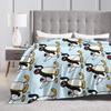 Noot Noot Pingu Blankets Flannel  Winter Cute  Multifunction Lightweight Thin Throw Blanket for Home Travel Bedding Throws