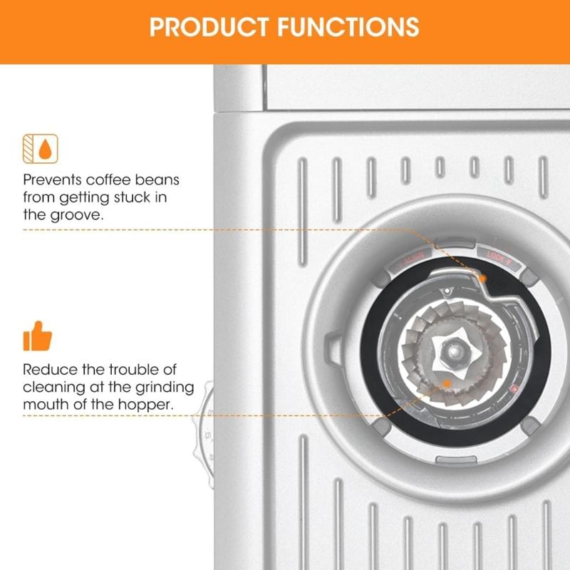 Brew Head Gasket Coffee Machine O-Rings Professional Seal For Upper Burr Rubber Seal Prevent Coffee Beans Getting Stuck