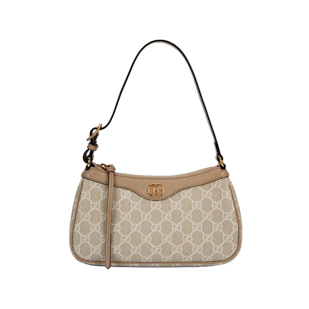 Gucci Ophidia Classic Interlocking G Logo Canvas And Leather Shoulder Bag Women Handbags 735145-UULBG-9683