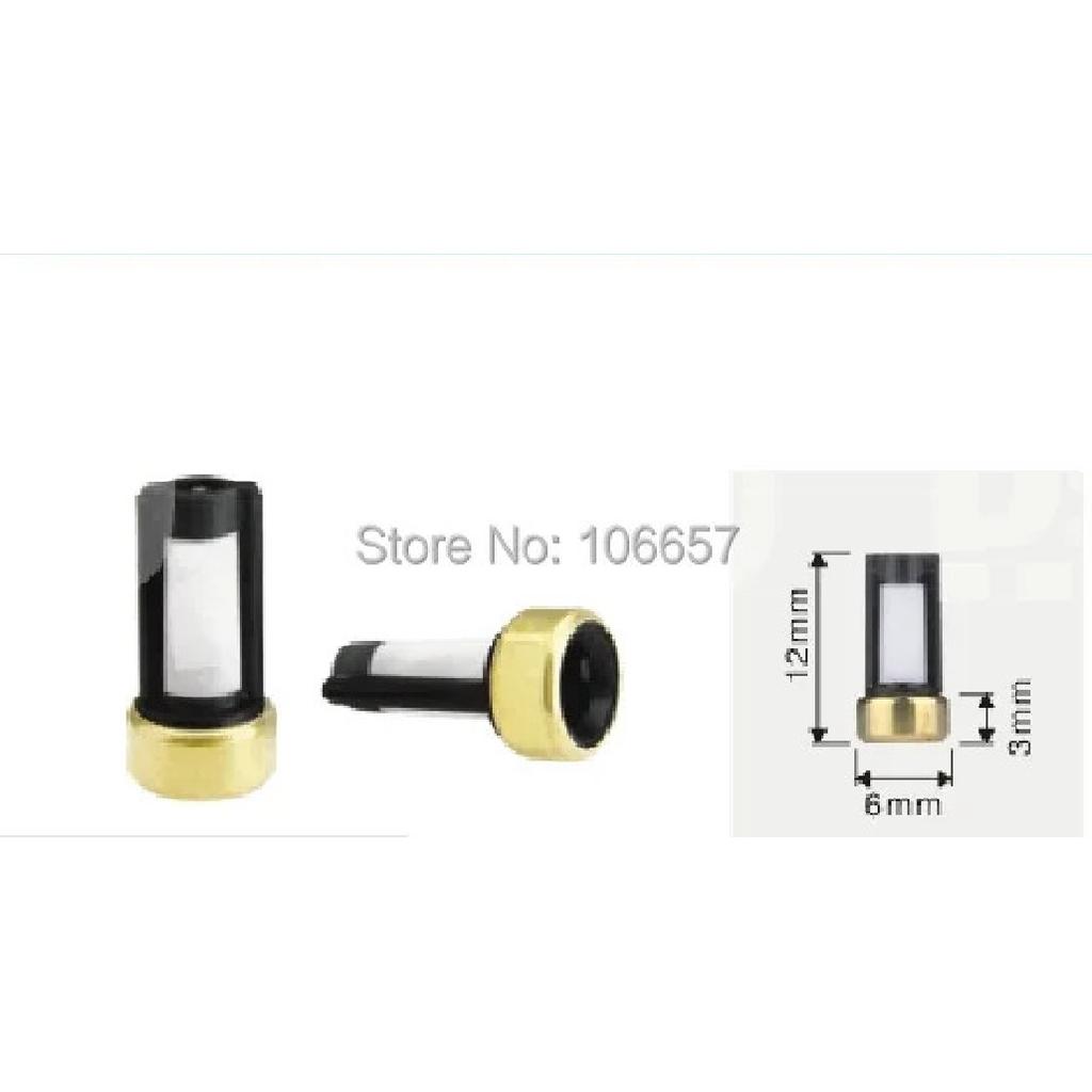 100pcs Universal Fuel Injector Micro Filter 12*6*3mm Basket Filter Fuel Injector Filter for Bosch Fuel Injectors