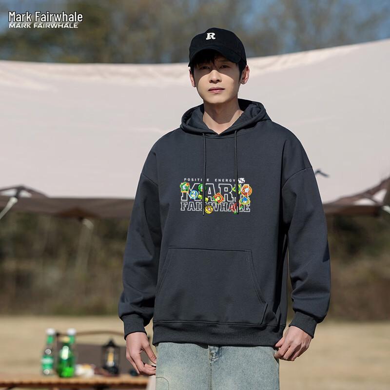 MARK FAIRWHALE Cotton Fleece Hooded Sweatshirt