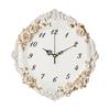 12Inch WallMounted Analog Clock Quiet Decorative Wall with Floral Frame NonTicking Timepiece