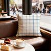 Checkered pattern Cushion Cover Set of  Decorative Short Plush Pillow Covers for Sofa Soft  Cushion Case x cm