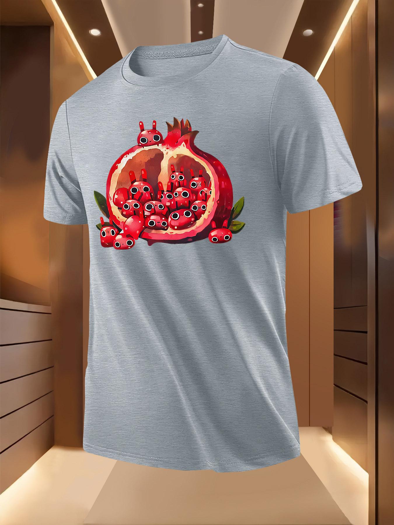 Pomegranate Monster Print Tshirt - Lightweight Polyester XXL