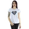 DC Comics Womens/Ladies Superman Indigo Blue Logo Cotton T-Shirt