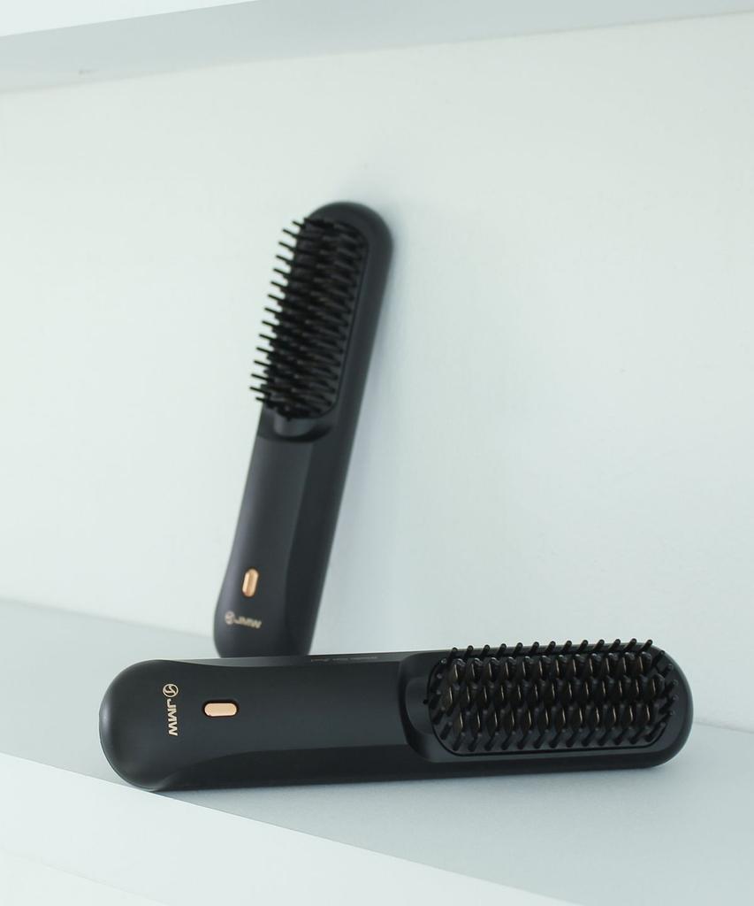 Volume On Cordless Brush Comb Hair Straightener Iron Ion Anti-Static Adapter Package
