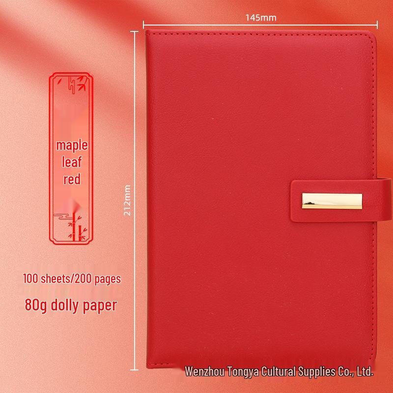 Customizable Business Diary Gift Set with Logo Printing - One-Buckle Notebook and Corporate Souvenir