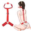 Nylon Erotic Restraints Kit Handcuffs Collar Slave Bondage  Bondage Back Open Leg Cuffs Sex Bondage Adult Toys for Couple
