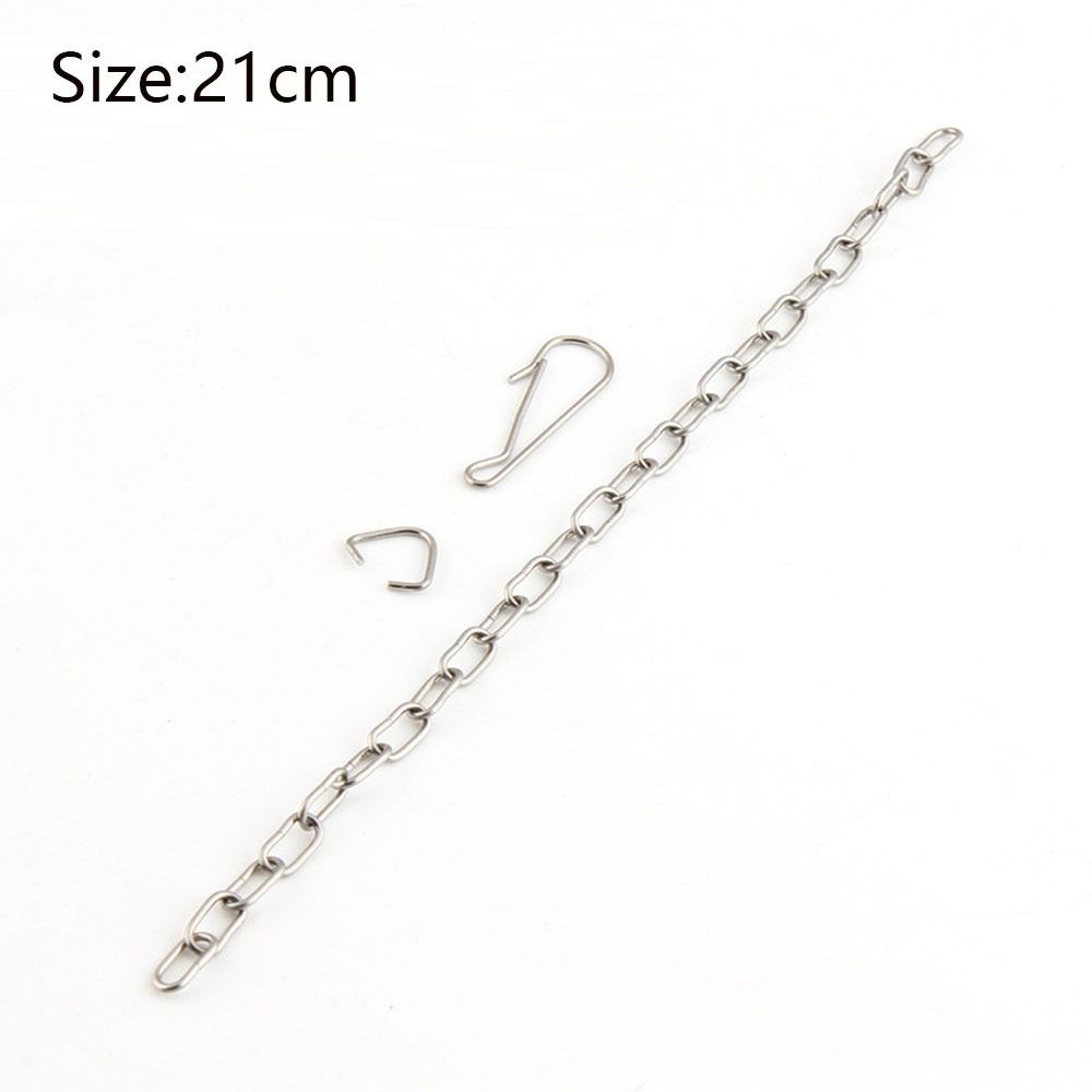 10PCS Stainless Steel Toilet Tank Part Sliver Toilet Flush Valve Toilet Flapper Chain  Toilet