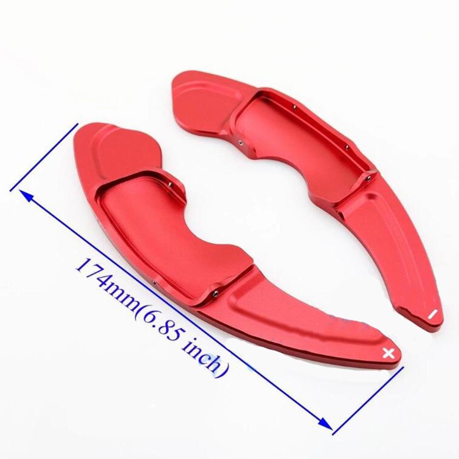 Aluminum Steering Wheel Paddle Shifter Extension For Lexus NX IS RC Red