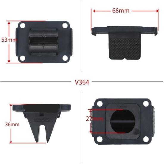 V364 V-Fit Force Motorcycle Cage System Reed VFit 3 Carbon Fiber Fit For RM65 KX65