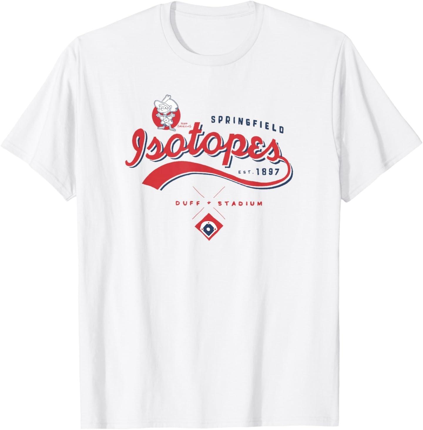The Simpsons Springfield Isotopes Duff Stadium Logo T-Shirt S разноцветный