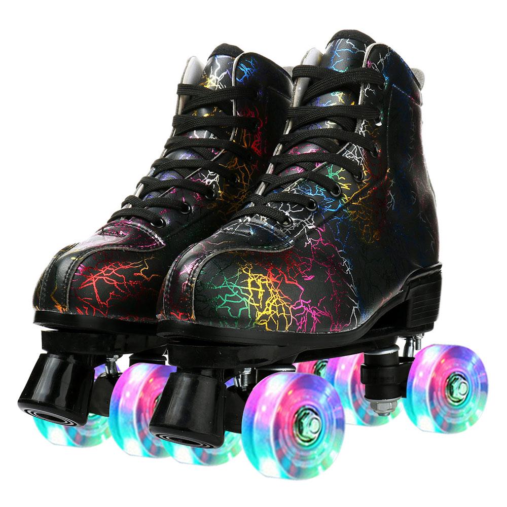 PU Leather Roller Skates Skating Shoes
