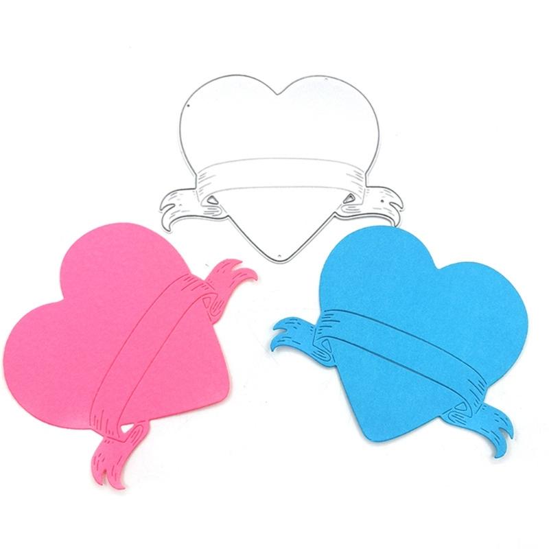 Metal Die Cuts Happy Valentine's Day Cutting Dies Cut Stencils for DIY Scrapbooking Paper Album Photo Decorations