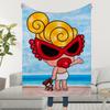 Fashion Cute Cartoon H-Hysteric Mini Art Blanket Soft Warm Furry Throw Super Kids Toys Bed Sofa Car Cradle
