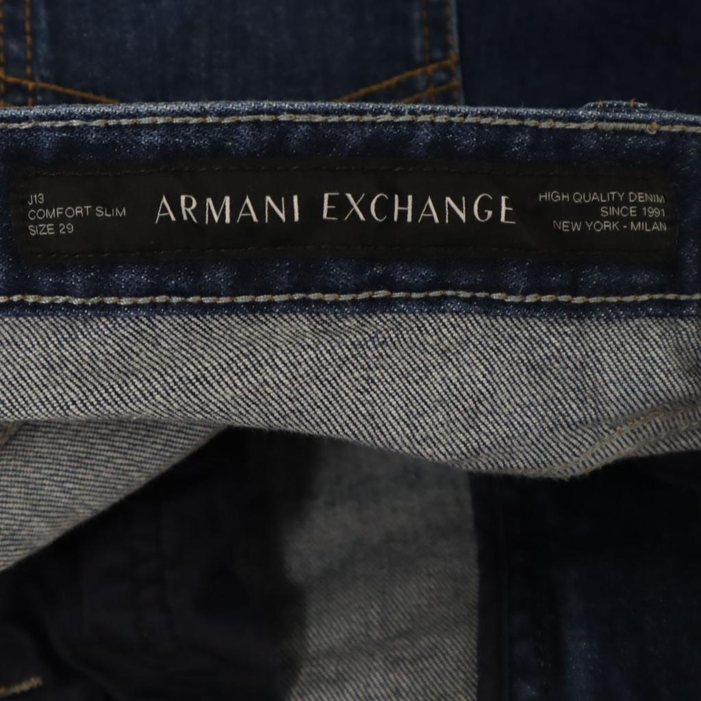 Armani Exchange Slim Denim Pants W29 Wash Blue Jeans Men's Used