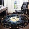 1pc Bat Moon Night Print Chair Carpet for Office Non-Slip Mat for Office - Decorative Floor Mat  Yy251030211