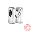 Copper Metal 26 English Letter Bead Component Charm Bead Component Compatible With Do It Yourself Brand Bracelet High Quality Fine Jewelry Neutral