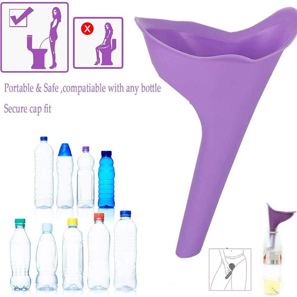 Kvindelig Urinal til Kvinder Bærbar Urineringsenhed Tisse Tragt Med Emballageæske til Rejser Camping Vandreture og Udendørs Aktiviteter