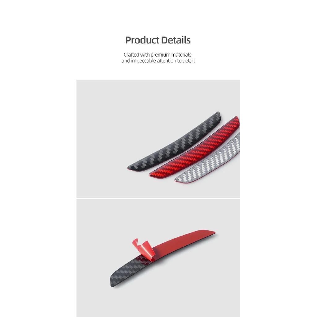Carbon Fiber For Tesla Model Y 2019- 2025 Juniper Car Door Anti Collision Trim Protect Sticker Decoration Tuning Accessories