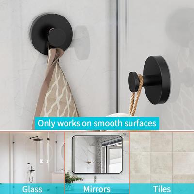 10 ganchos con ventosa para baño, sin perforaciones, de fuerte adsorción, para ducha, baño, toallas y accesorios de baño.