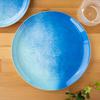 Abode Homewares Design OCEANIC OMBRE Large Dinner Approximately 27cm Cafe Dishwasher Birthday Gift for Melamine DN22913176 [Ethical, Unbreakable,