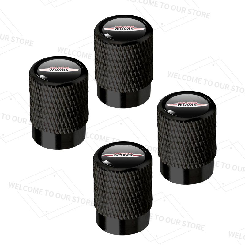 4pcs/1set For Mini JCW R50 R55 R56 Cooper S  John Cooper Works S Logo Car Valve Caps Wheel Tires Air Tyre Stem Protective Cover