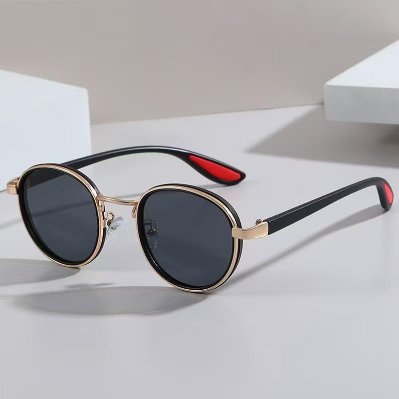 

Simple Vintage TR Frame Round Sunglasses Women Men Luxury Brand Design Retro Black Lens Round Sun Glasses Female UV400