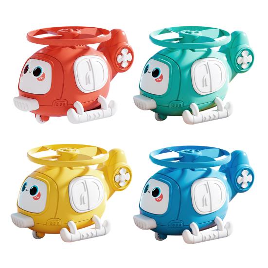 Helicopter Toy Pull String Launcher Kids Easy to Fly Flying Disc Yard Toys Kids Indoor Outdoor Colorful Flying Disc Helicopter Toy