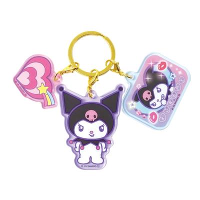K Company Sanrio Characters Acrylic Keychain Kuromi (Munekyun Memories) 3-Piece SAM-3AK-KU