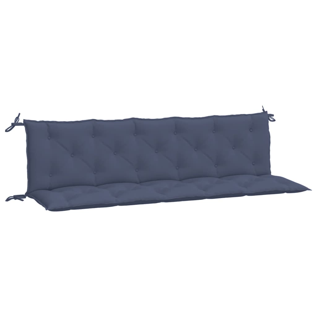 Garden Bench Cushions 2 Pcs Navy Blue 180 X 50 X 7 Cm Oxford Fabric
