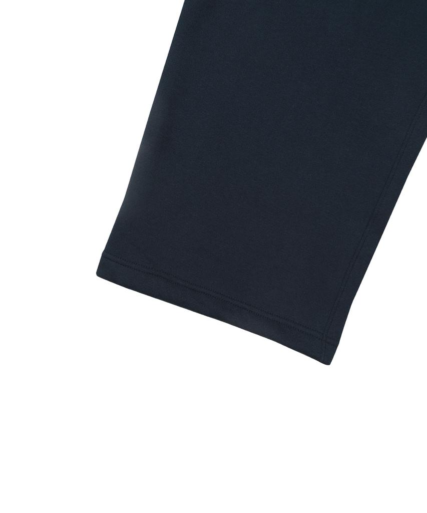GAINSBORO One-Pleat Wide Sweatpants_Navy