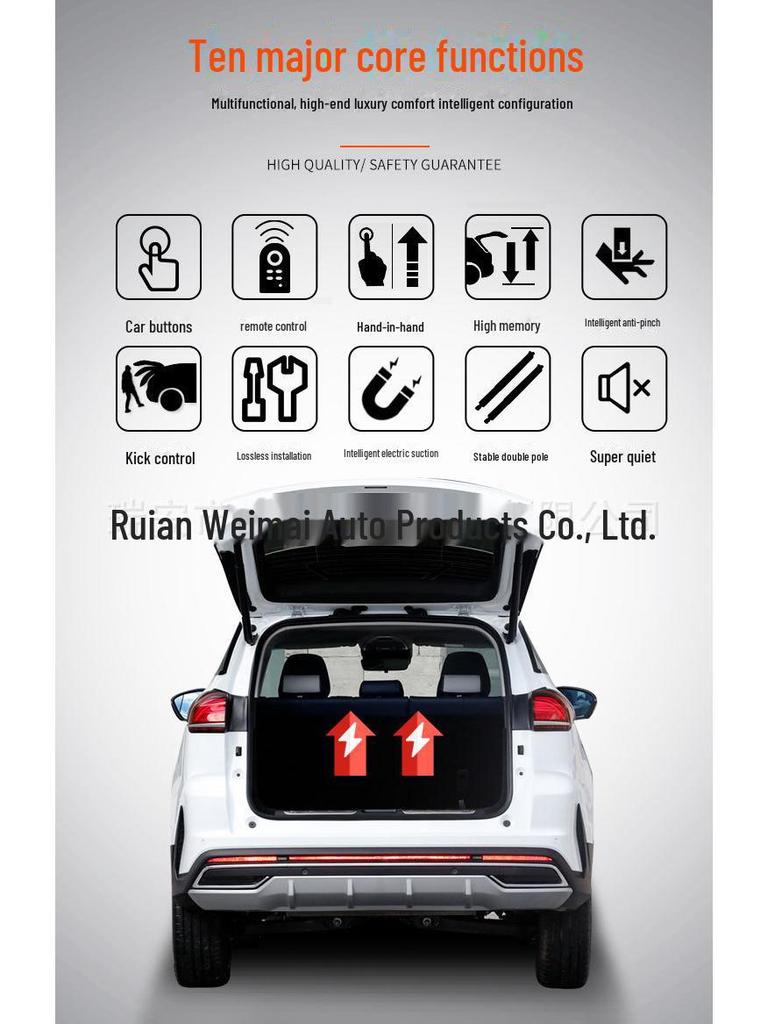 Electric Tailgate Kit for Geely Models: Geometry E, Boyue X, Jiaji, ICON, Haoyue PRO, Geometry C, Kick EX3