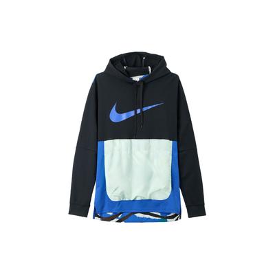 Color Block Logo Hooded Sweatshirt Men Tops Black DM8132-010
