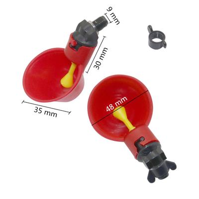 1 Stuks Kippen Drinkbak Automatische Drinkbak Kippenvoerbak Plastic Pluimvee Waterdrinkbakken Eenvoudige Installatie Met Schroeven