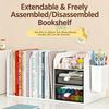 Desktop Bookshelf Organizer with Drawers and Pen Holder Desk Storage Caddy for Office Supplies Books Stationery Home Office School Dorm Desk Organizer