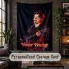 Personalized Wall Tapestry,Harry Styles Custom Text, Soft Fabric Wall Art For Indoor Decoration