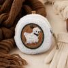 Mini Round Coin Purse Plush Small Pouch Cute Zipper Pouch Compact Change Purse