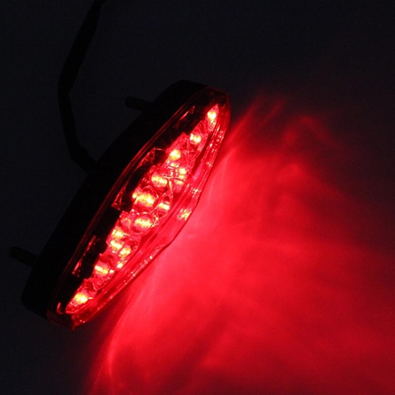 Motorcycle LED Brake Stop Tail Light Signal Indicators Motorbike Rear Brake Lamp