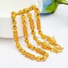 Gold Plated Men's Necklace Imitation Gold Jewelry Fashion Domineering Hollow Buddha Beads Faucet Necklace